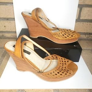 Nine West sandals, wedge heels.  Gently used.